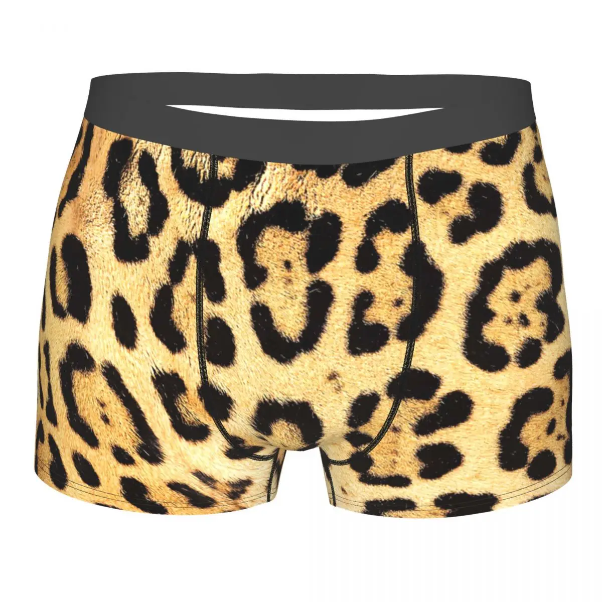 Leopard Skin Underpants Breathbale Panties Male Underwear Print Shorts Boxer Briefs