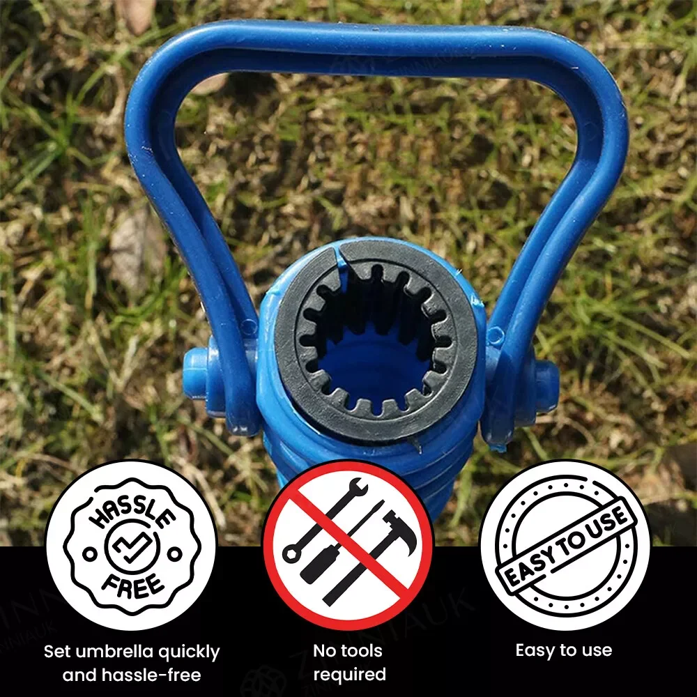 1pc Umbrella Bases Adjustable Sun Beach Patio Sand Ground Fixation Tools Spikes Plastic for Sun Beach for Patio Sand Ground beach umbrella plug base