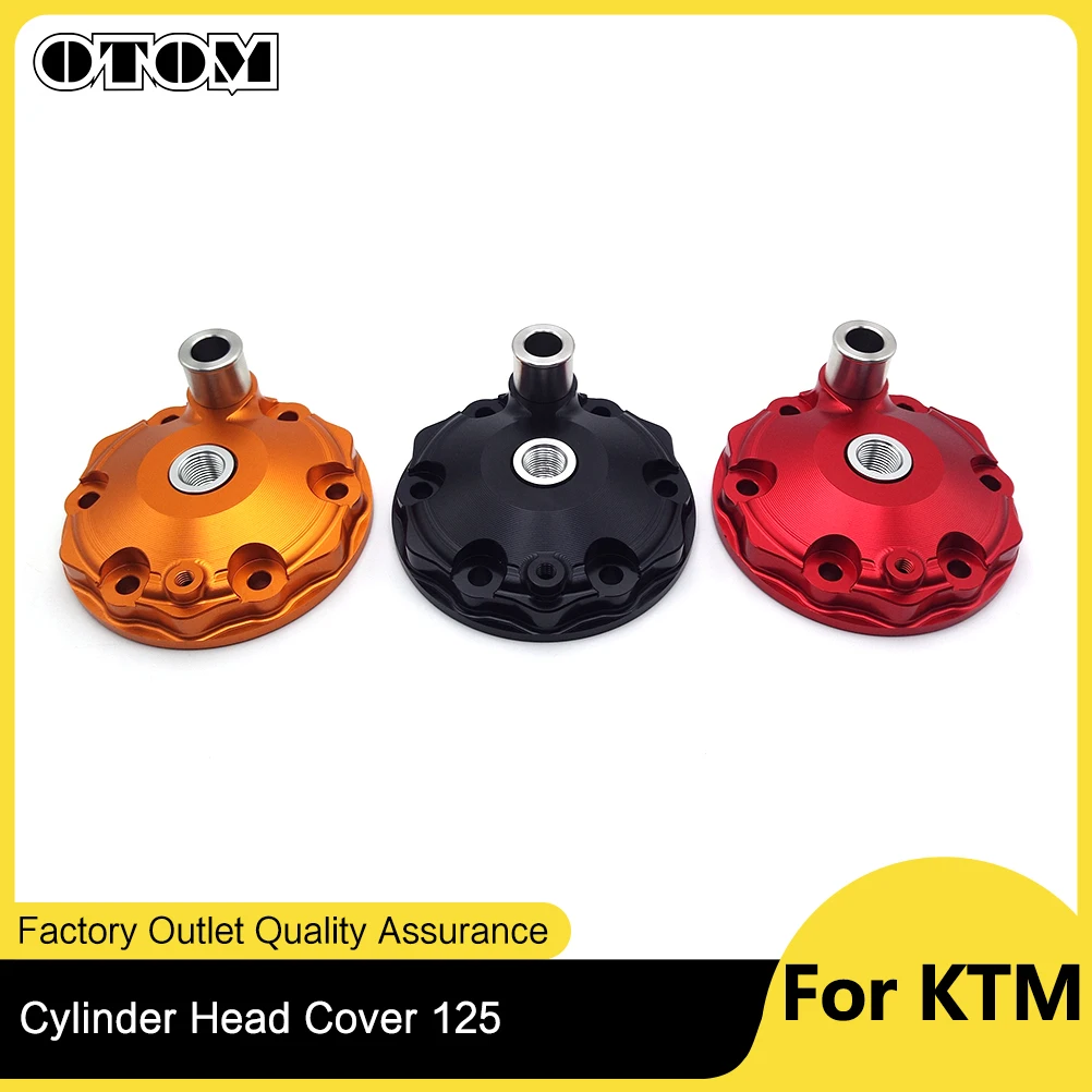 OTOM Motorcycle Cylinder Head W/ Combustion Chamber Inlay For KTM SX XC HUSQVARNA TC TX GASGAS MC 125 Koshine 125cc Engines Part