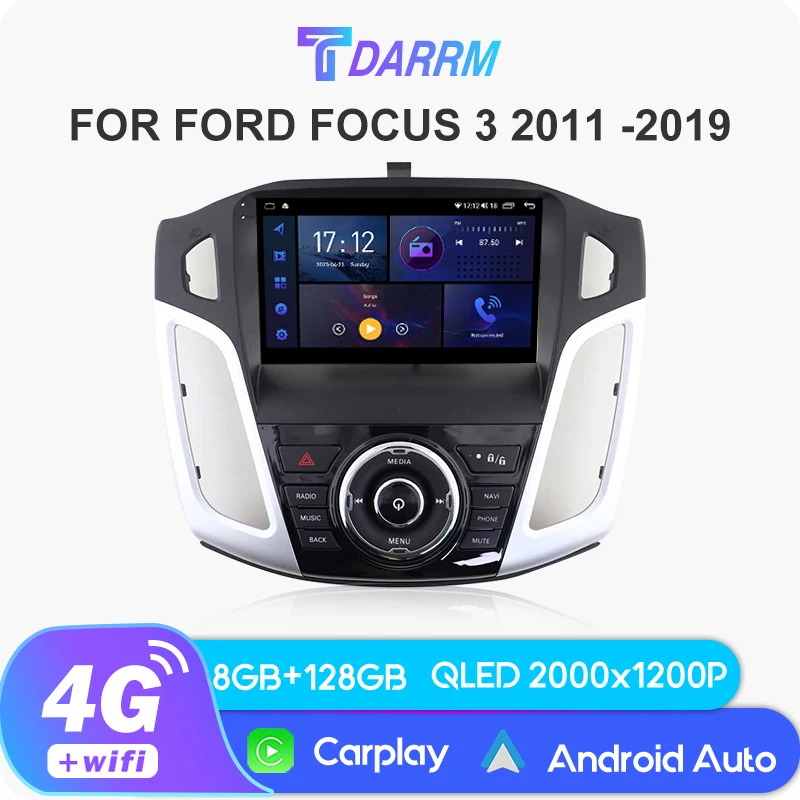 

9'' Android 13 Car Autoradio for Ford Focus 3 2011-2019 GPS Carplay 2Din Bluetooth Stereo Car Multimedia Video Player Navigation