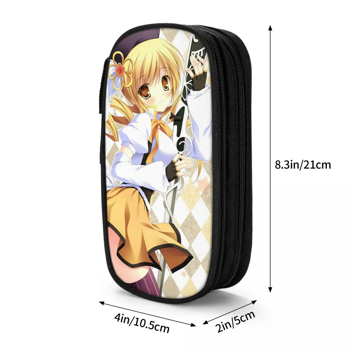 Mami Tomoe 연필 케이스 Puella Magi Madoka Magica 연필 케이스 학생 가방 용 펜 학교 화장품 액세서리