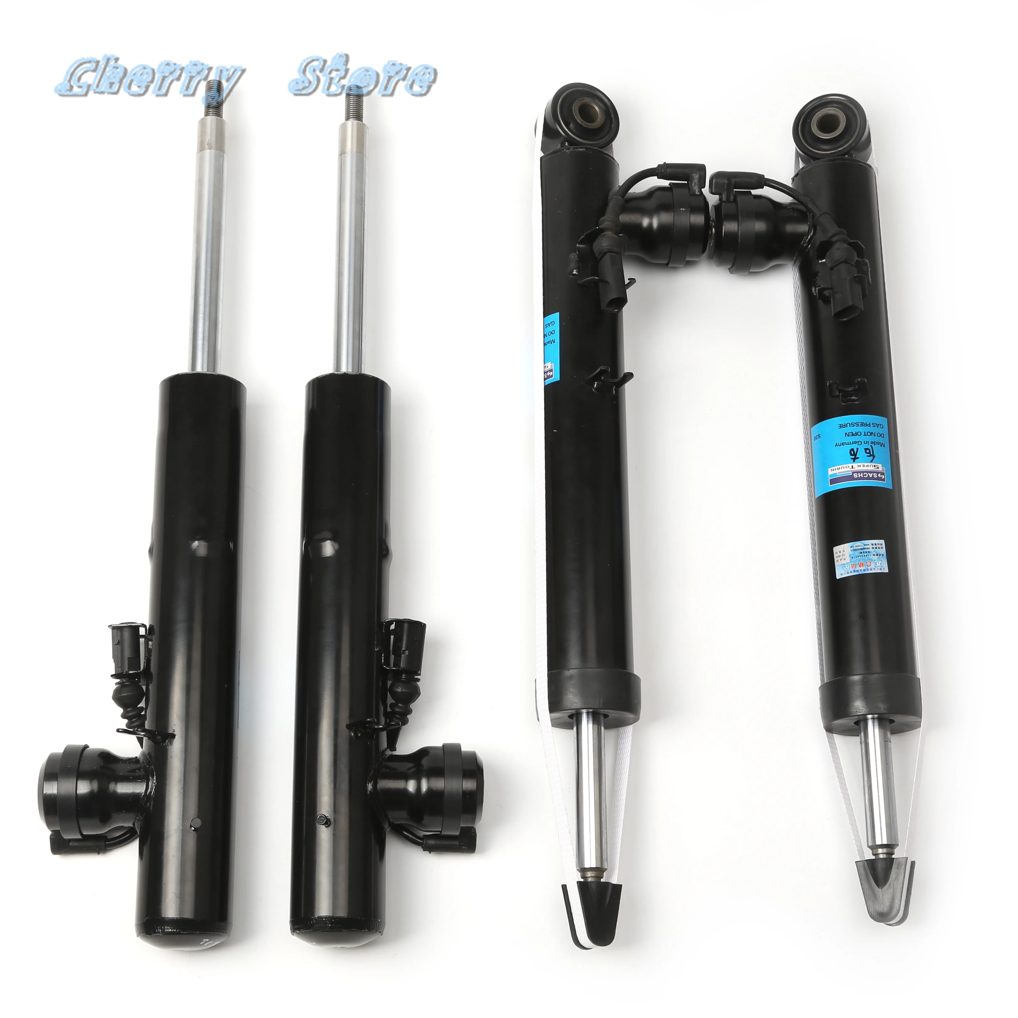 새로운 4Pcs Audi Q5 Sportback 8R0513026J 8R0413030J 125SK8401N 용 좌우 전방 및 후방 차축 충격 흡수 장치 키트 2 핀