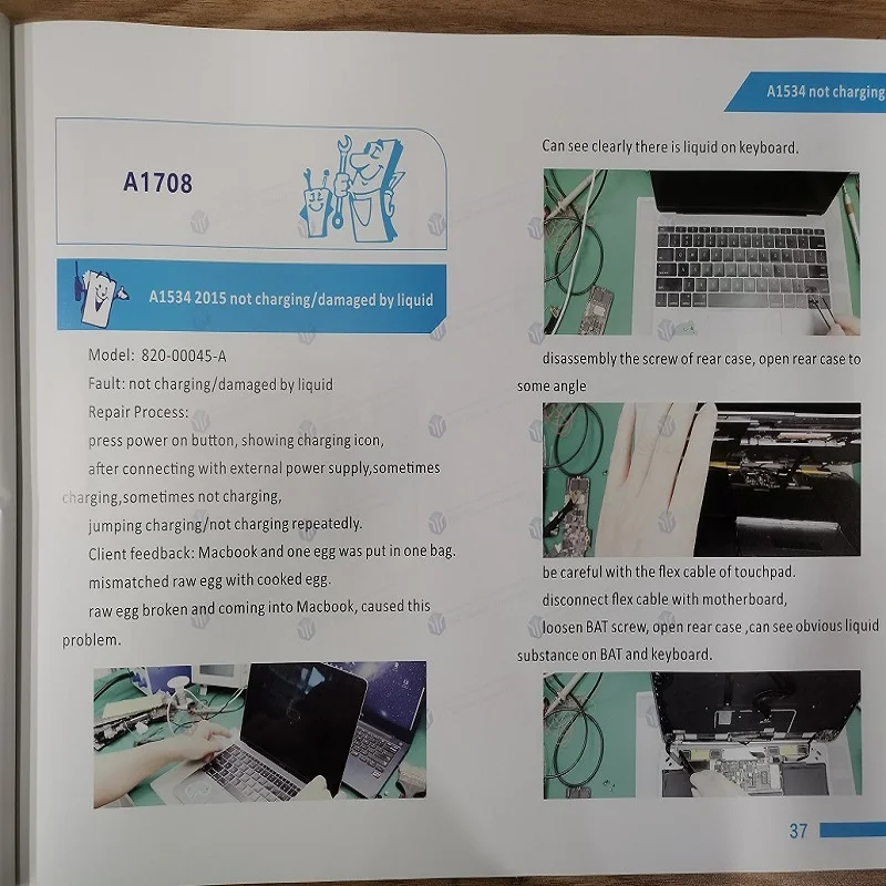 Écran de clavier LCD de remplacement pour MacPlePro Air, outils d'assemblage de livre anglais, batterie, A1707, 13, 16, 12, 11, 2017