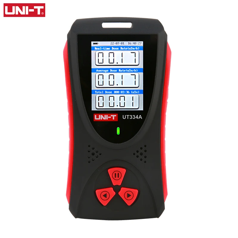 Radiation Detector Geiger Counter UNI-T Radiation Dose Tester UT334A Dosimeter Geiger Counter X-ray Beta Gamma Detector Radiometer Audible Alarm