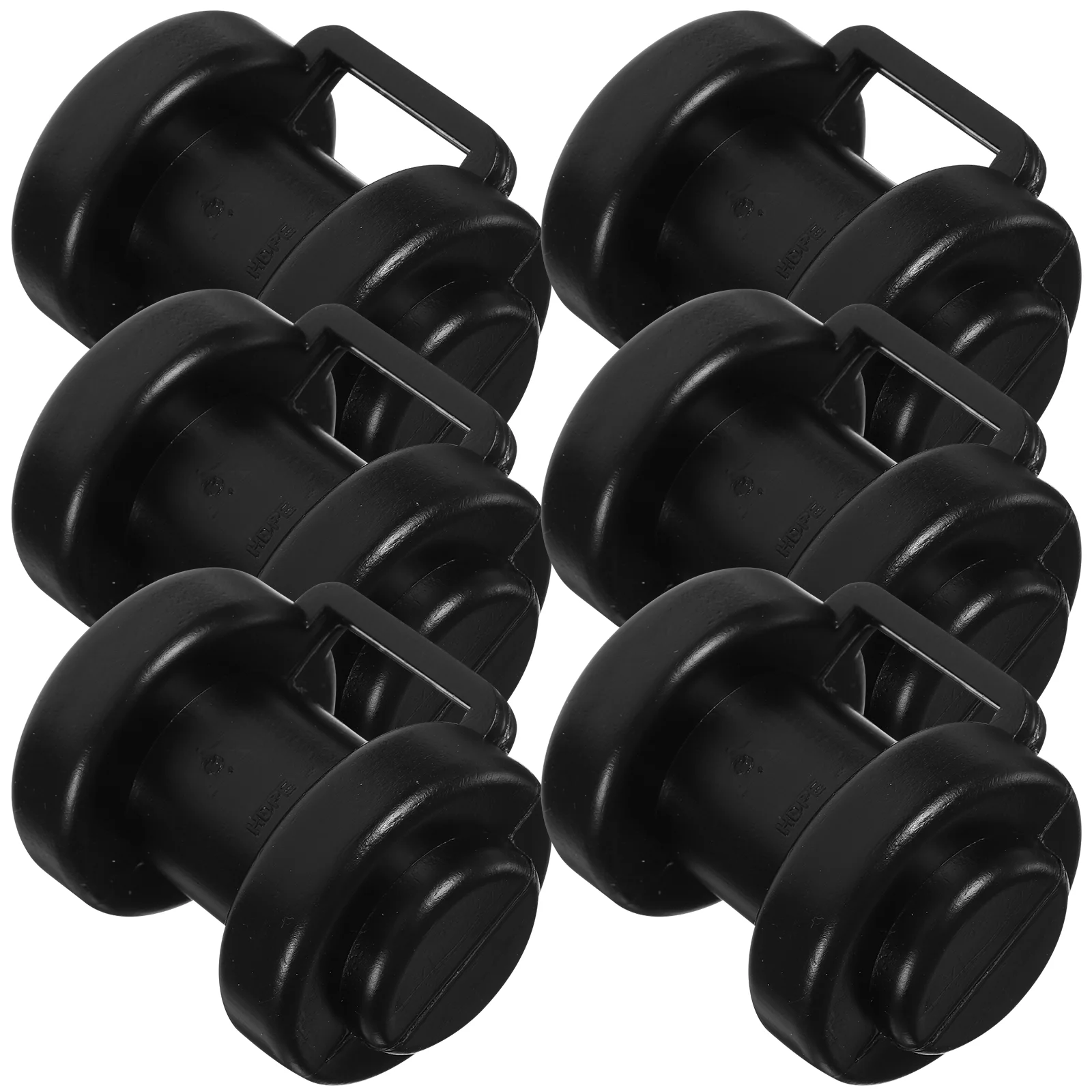 

6 Pcs Trampoline Protective Cover Rod Compact Part Thing Kids Component Tube Plastic Pp Caps Child