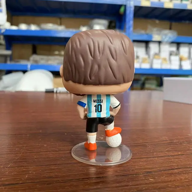 Funko Pop Football Stars Lionel Messi #10 Decoration Ornaments Action Figure Collection Model Toy