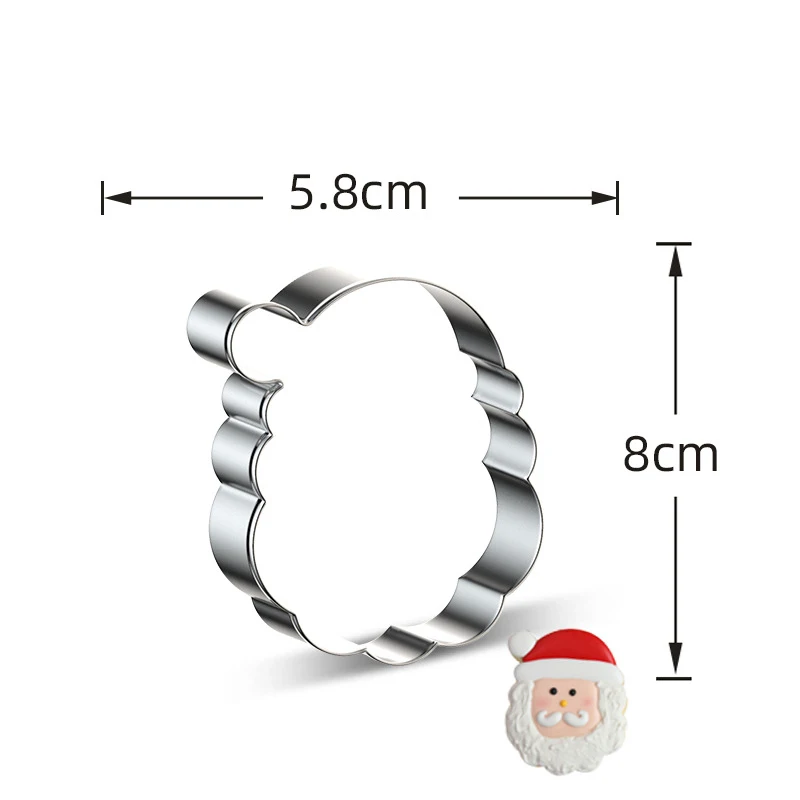 Cookie Cutters Moulds Aluminum Alloy Christmas Biscuit Mold