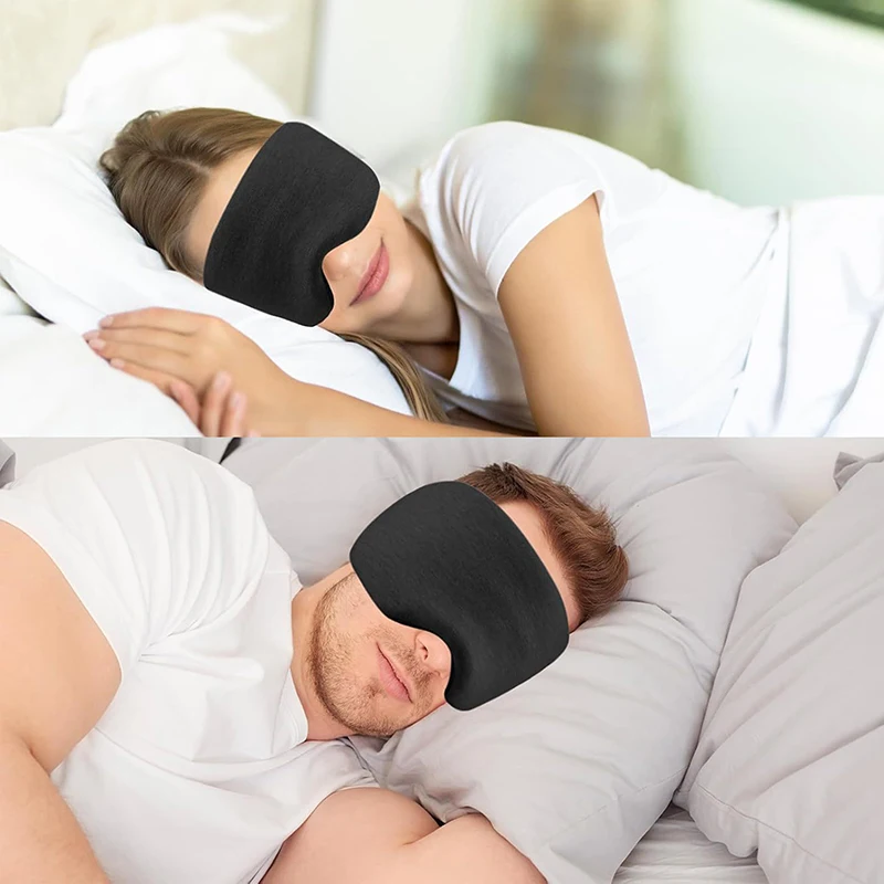 3D Sleep Eye Mask 100% Blackout Sleeping Mask Zero Eye Pressure Adjustable Eye Cover For Women Men Sleeping Aid Neck Mask 2
