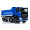 1/14 8x8 Hydraulic Full RC Dump Truck Roll-on off Dumper Car Differential Lock Axles Painted Finished Tipper Model for Adult 4