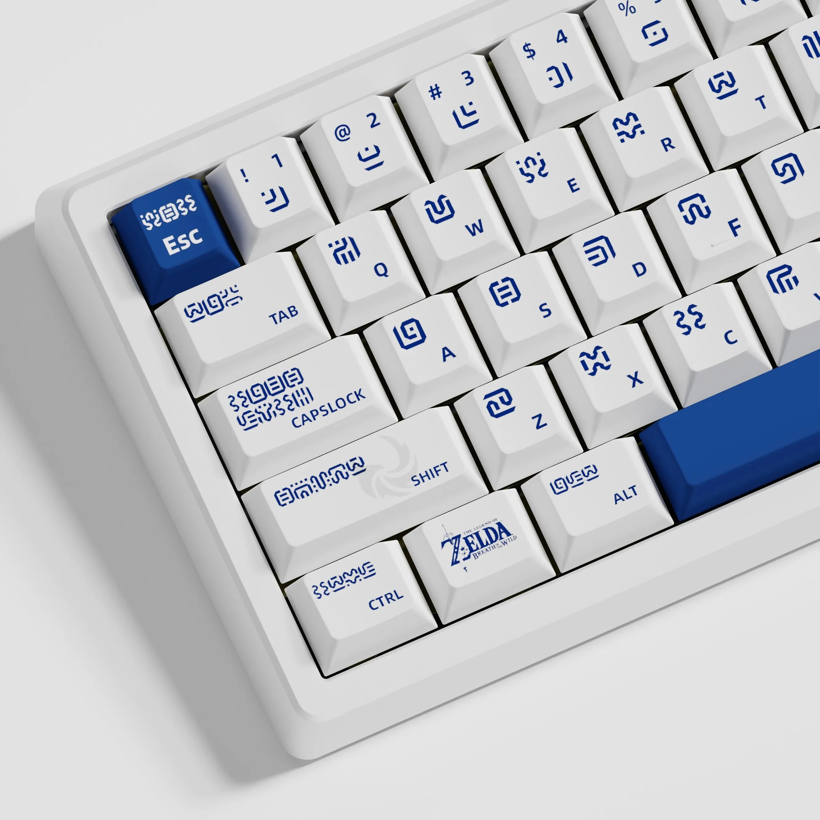 Sheikah Keycaps Conjunto para Zelda Game Pbt Corante à Prova de Luz Teclado Personalizado Perfil Cereja 68 75 87 98 Layout 125 Teclas