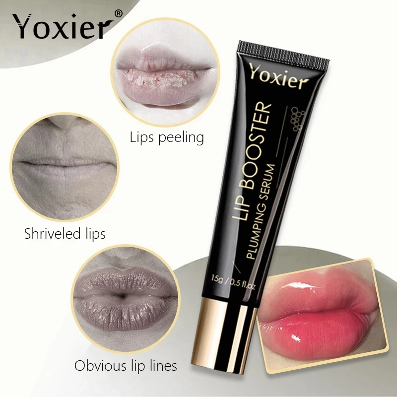 Lip Booster Plumping Serum Instant Volumising Essence Repair Reduce Fine Lines Nourish Enhancer Vitamin E Beauty Skin Care 15g 2