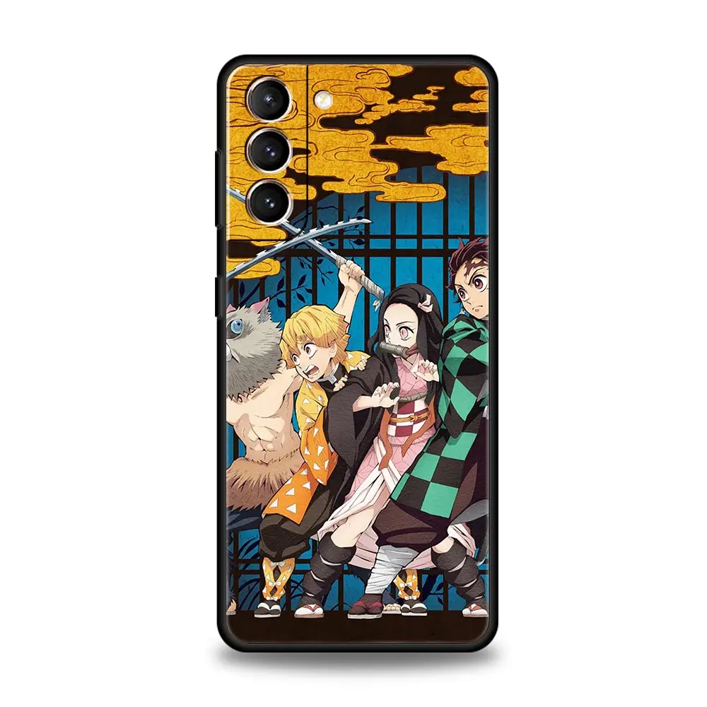 Demon Slayer Ốp Lưng Dành Cho Samsung Galaxy Samsung Galaxy S20 FE S21 S22 Ultra 5G S8 S9 S10 Plus S10e S7 Edge ốp Mềm Điện Thoại Funda Bao samsung silicone