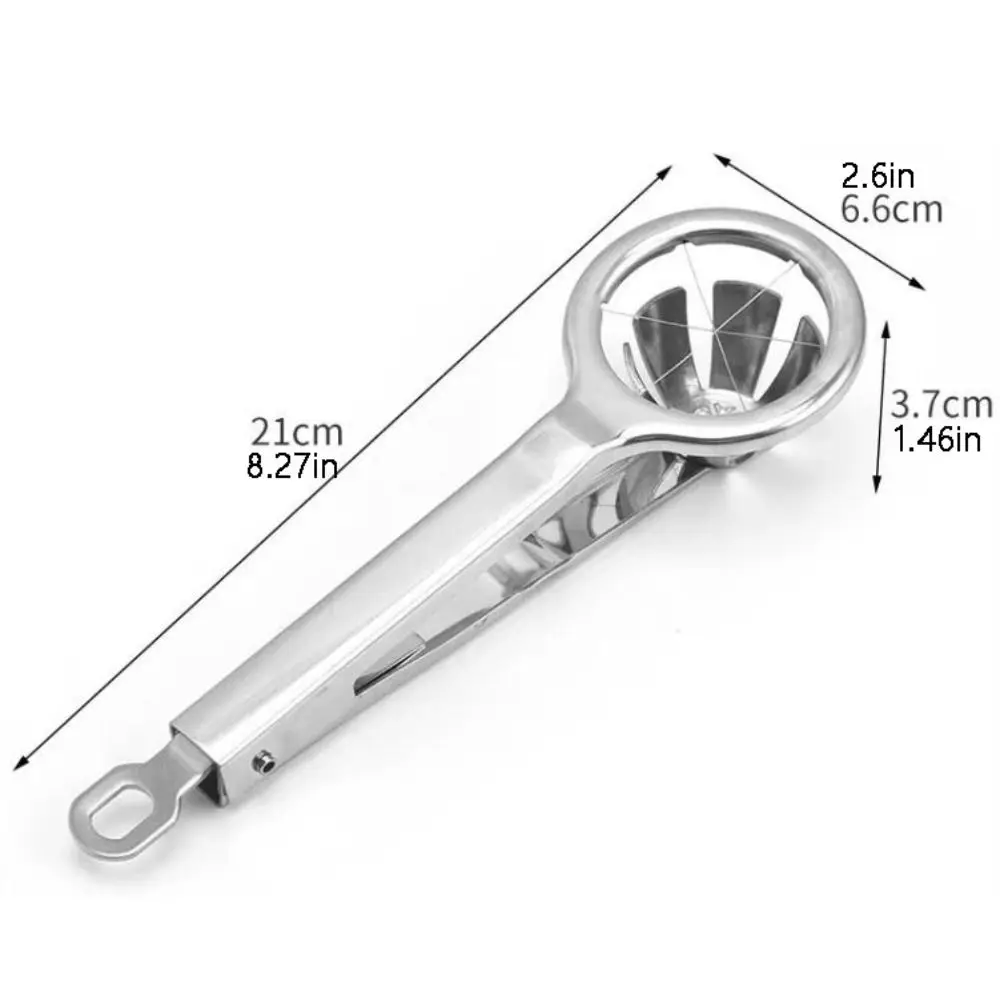 Section Divider Egg Cutter Kitchen Gadget Fancy Splitter Food Splitter Multifunction with Handle Egg Slicer Boiled Eggs