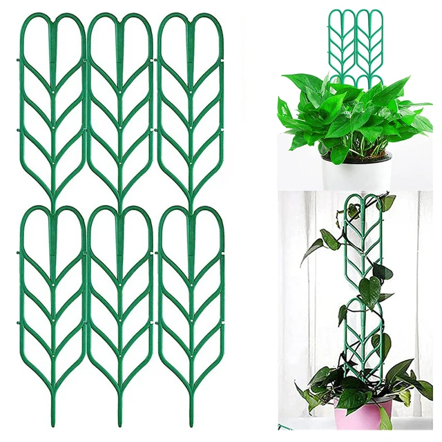 7 Shapes Plant Support Stand Plastic Cactus Racket Climbing Frame Balcony Flower Potted Fixed Rod Tomato Strawberry Supporter 6