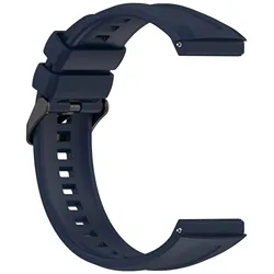 Premium Silicone Strap for Smart Watches - Original Wristband Bracelet Accessories (Midnight Blue)