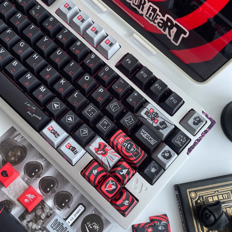 ペルソナ 5 テーマキーキャップセット 142 キー PBT カスタムアニメ