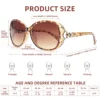 JM Large Round Bifocal Reading Sunglasses for Women Vintage Oversized Lady Reading Glasses UV400 3