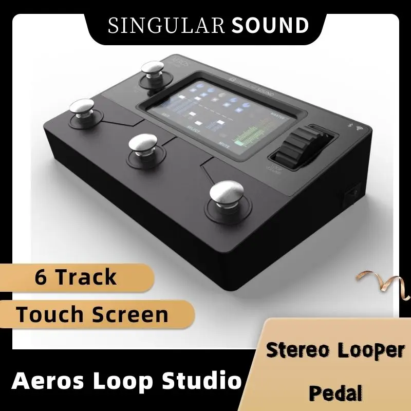 

Aeros Loop Studio - 6 Track, Stereo Looper Pedal with Touch Screen and Hands Free Mixing