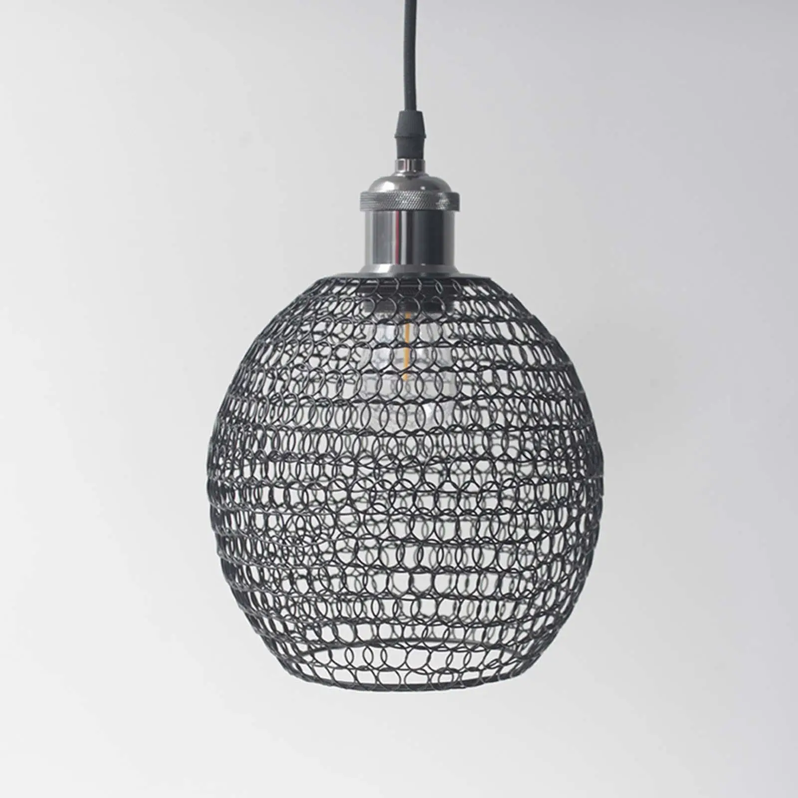 Mesh Lamp Shade Decoration Lighting Fixtures Lamp Guard Pendant Light Cage for Hotel Kitchen Bedroom Coffee Shop Dining Room