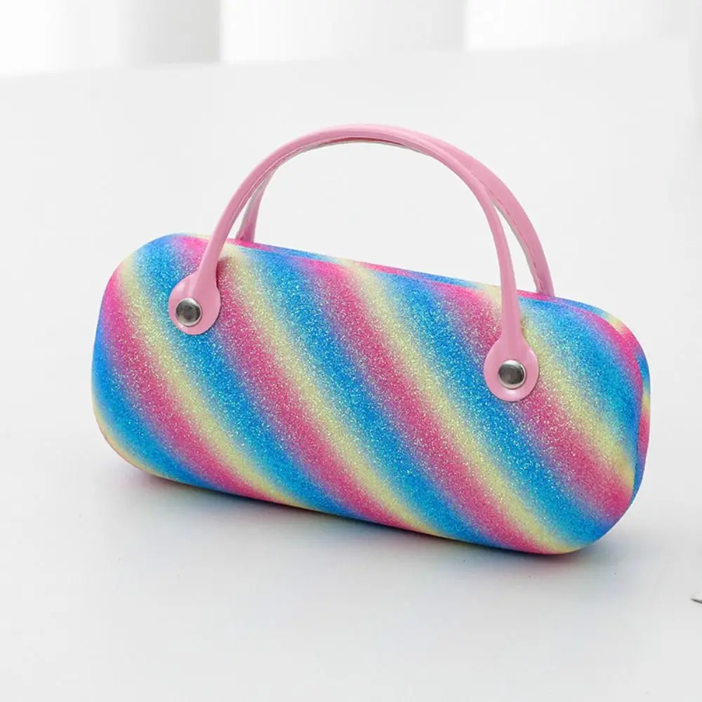 Kreatives Regenbogenfarben-Brillenetui Tragbare Laser-Sonnenbrillen-Aufbewahrungsbox Druckfeste Schutzhülle Kreative Kinder-Handtasche – Detail 4