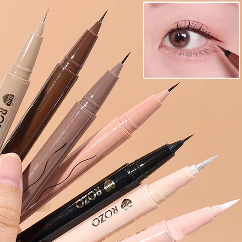  7 Colors Matte Glitter Eyeliner Pencil Waterproof Diamond Champagne Gold Brighten Lying Silkworm Highlighter Eyeliner Eye Makeup 