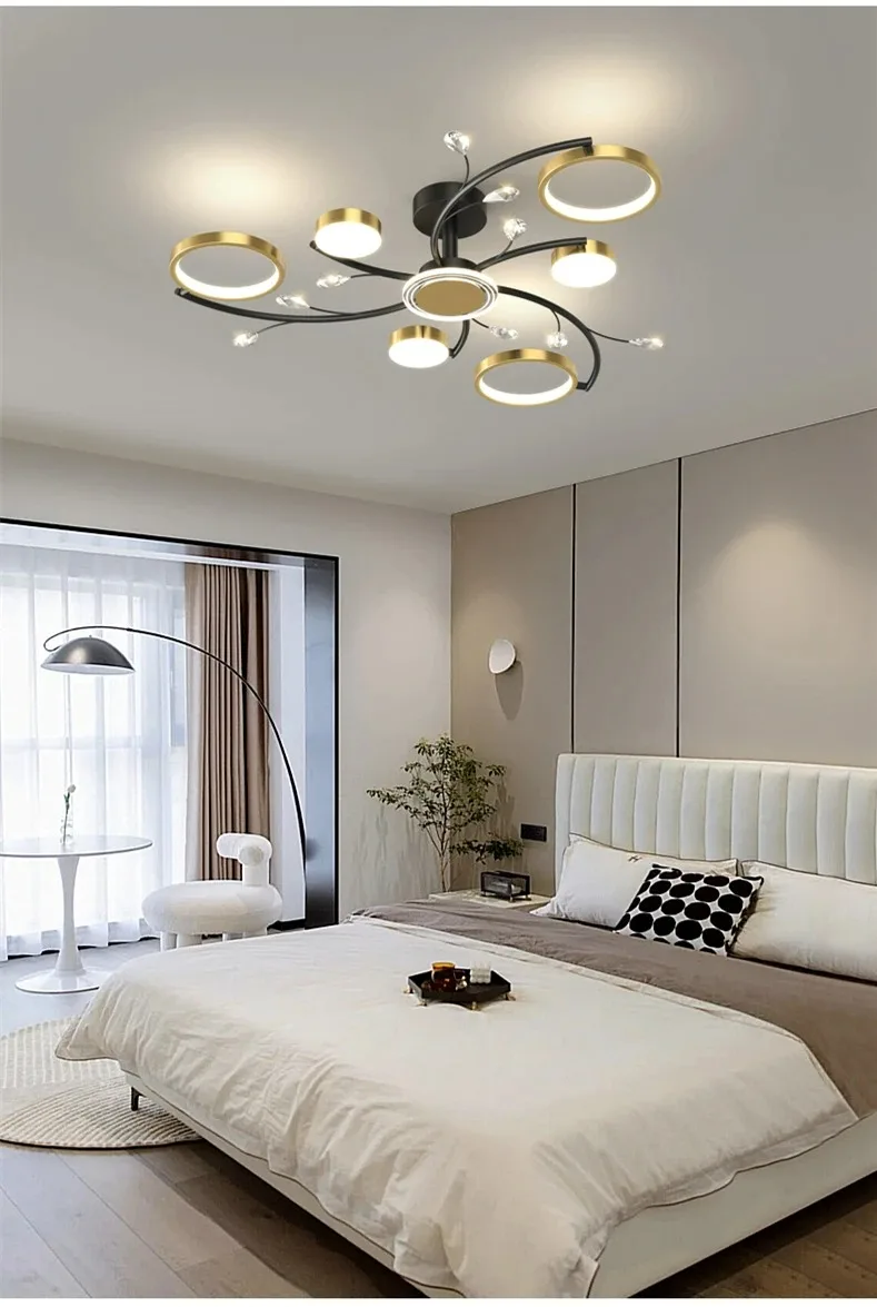 Description Picture 4 of itemLiving Room Suspend Light Modern LED Ceiling Chandelier Creative Master Bedroom Hanging Home Lighting Fixtures Lustre Lamp