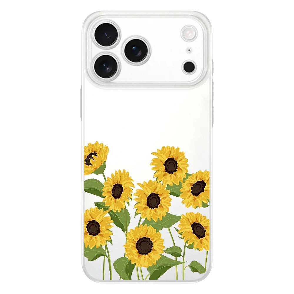 Sunflower & Lavender Soft Clear Phone Case - Easter Edition