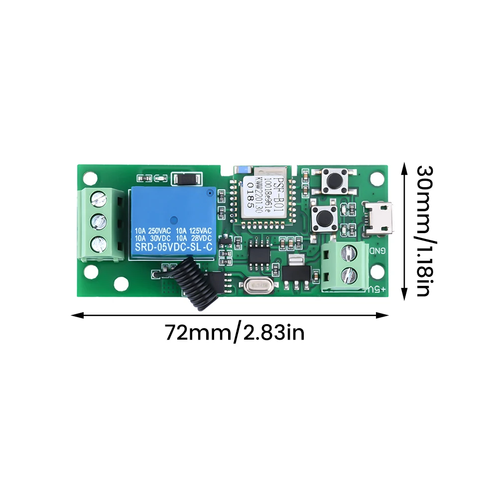 Smart WiFi Relay Module for Remote Home Automation Control