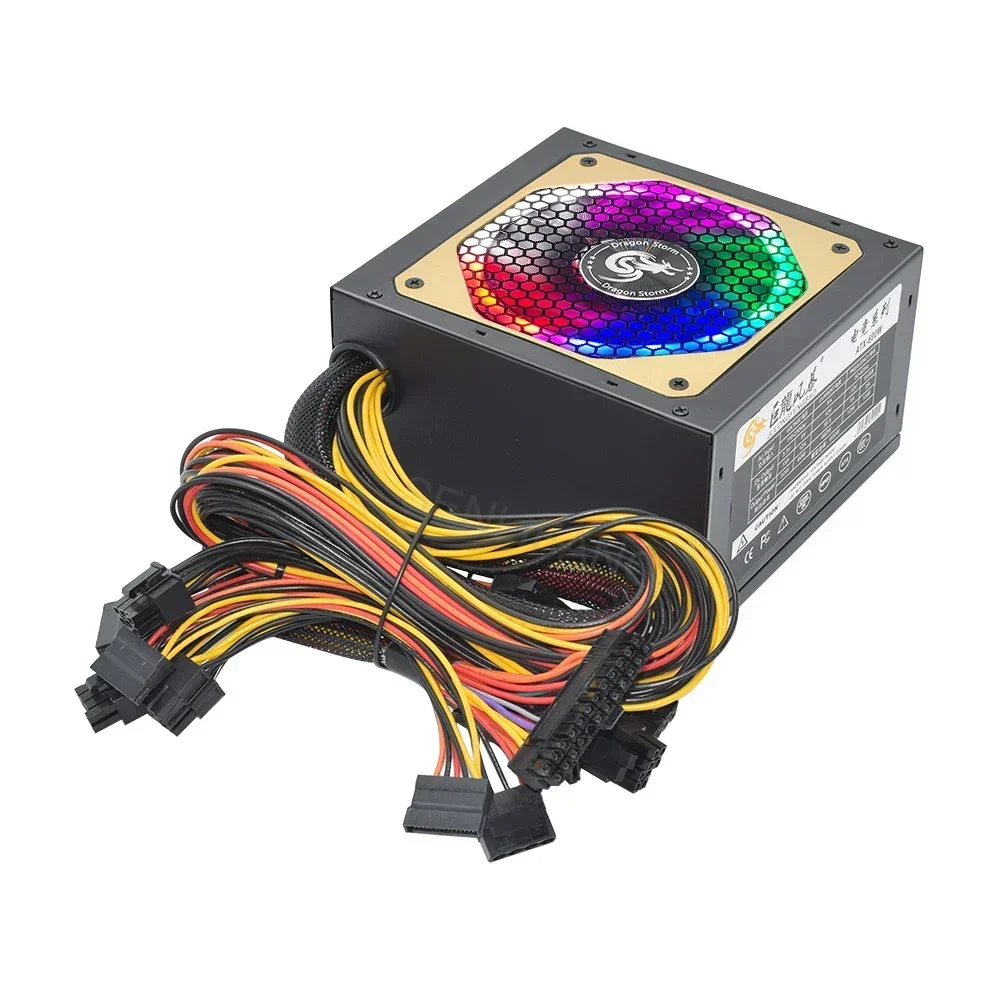 Fonte de Alimentação para Desktop Psu Profissional E-sports Video Game Computador pc Desktop Atx 110230v 400w 600w 20 Mais 4pin 12v - Imagem 5
