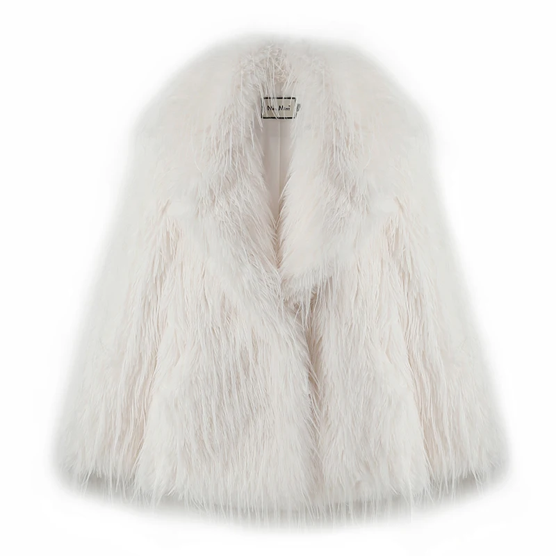 Winter Furry Faux Fur Coat Long Women Luxury Brand Tassels Fluffy Fur Jacket Female Streetwear Super Warm Overcoat