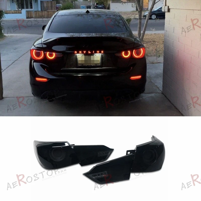FOR 2014 2015 2016 2017 Q50 Q50S SKYLINE V37 400R STYLE LED REAR LAMP