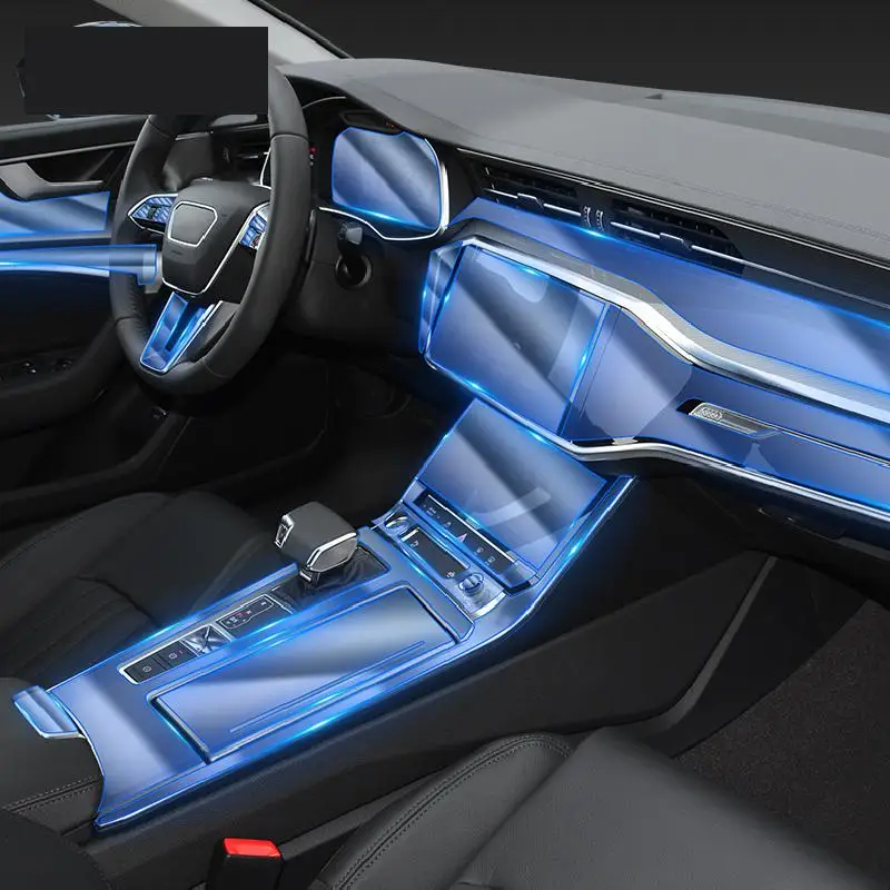

For Audi A6 A7 C8 2019-2023Car Interior Center console Transparent TPU Protective film Anti-scratch Repair film Accessorie Refit