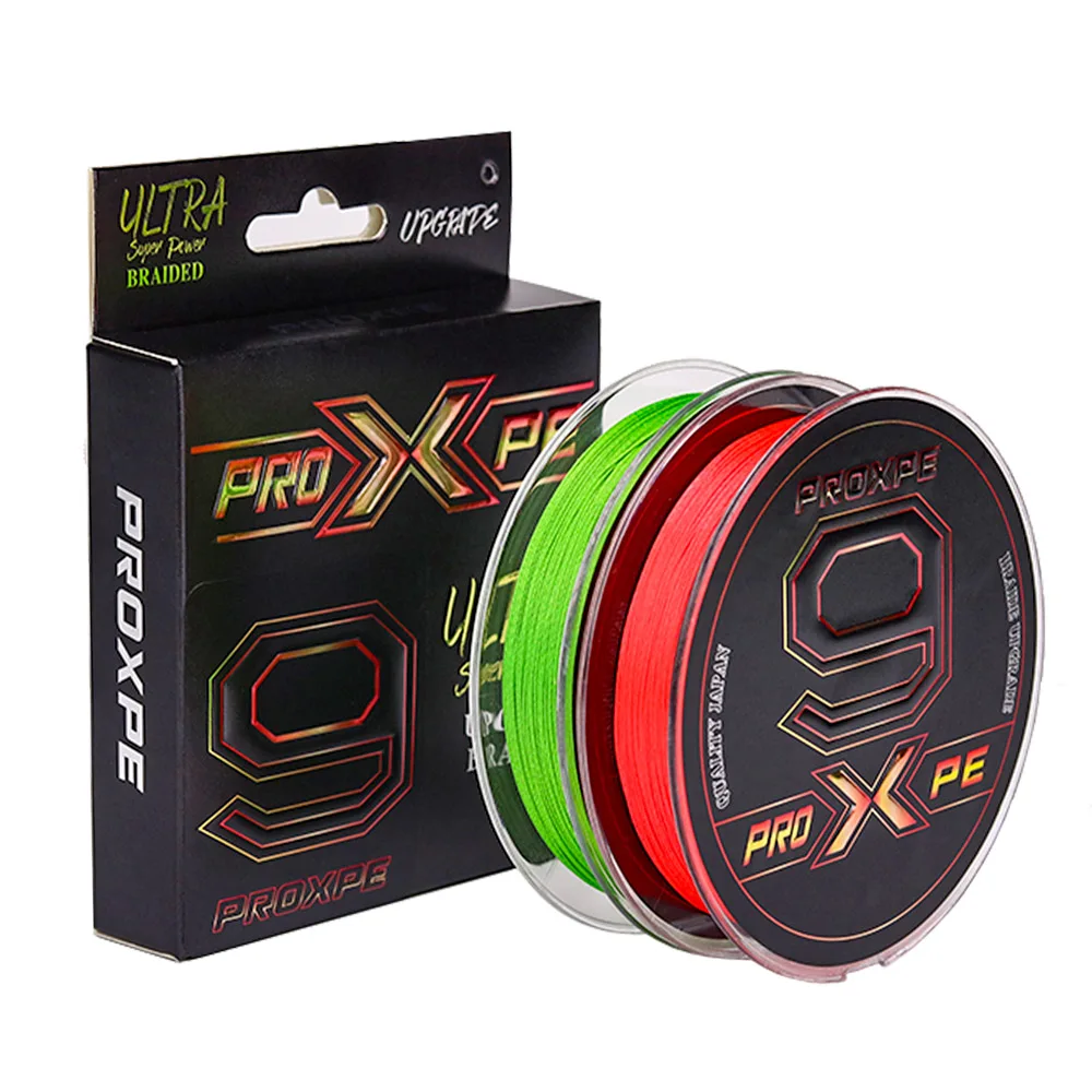 PROXPE Braided Fishing Line PE Multifilament Carp Fly 12/9/8 Strand 100M  Multicolor Japan Spinning Extreme PE Strong Weave