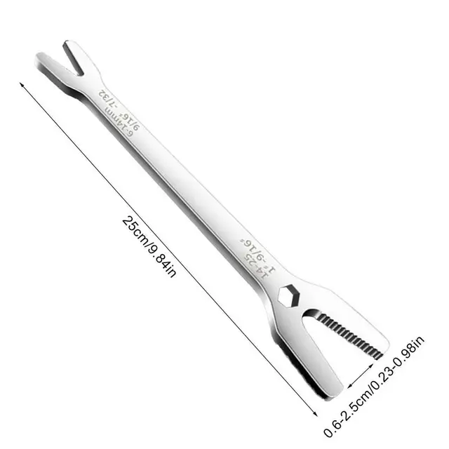 Szuper Vékony Nyitott Végű Csavarkulcs 6 Mm-25 Mm Króm Vanádium Acél Csavarkulcs, Az Univerzális Amely Alkalmas Otthoni Dekorációhoz - Image 6