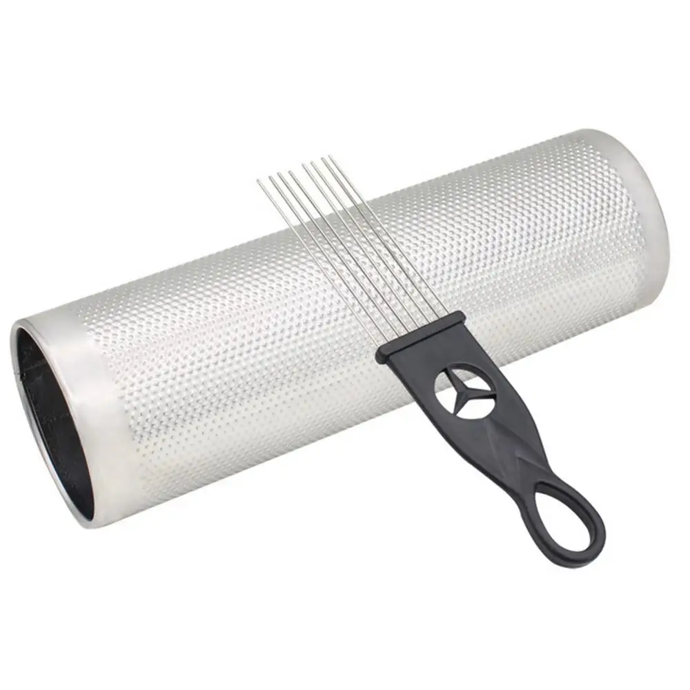 Raschietto Guiro In Metallo - Strumento Musicale Latino Con Doppia Superficie Sonora - Foto 7