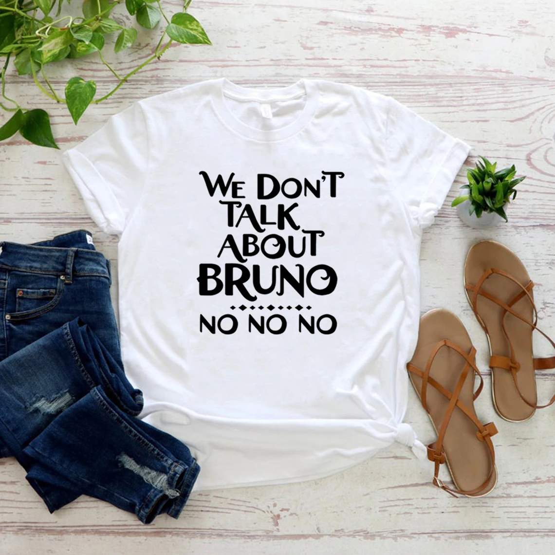 

We Don't Talk about Bruno T Shirt Funny Bruno Encanto Shirt Unisex Graphic T Shirts Short Sleeve Tshirt Summer Casual Tops Tee