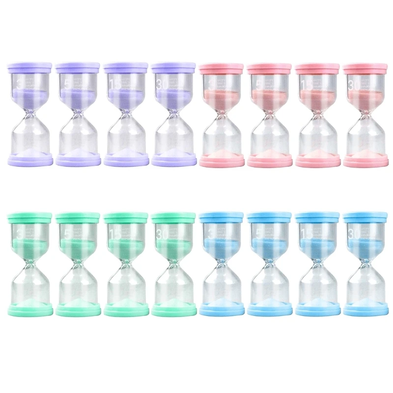 

Sand Timer Colorful Hourglass Timer 3/5/15/30 Minutes Sand Clock Timer for Game Classroom Home Office Kid Toy