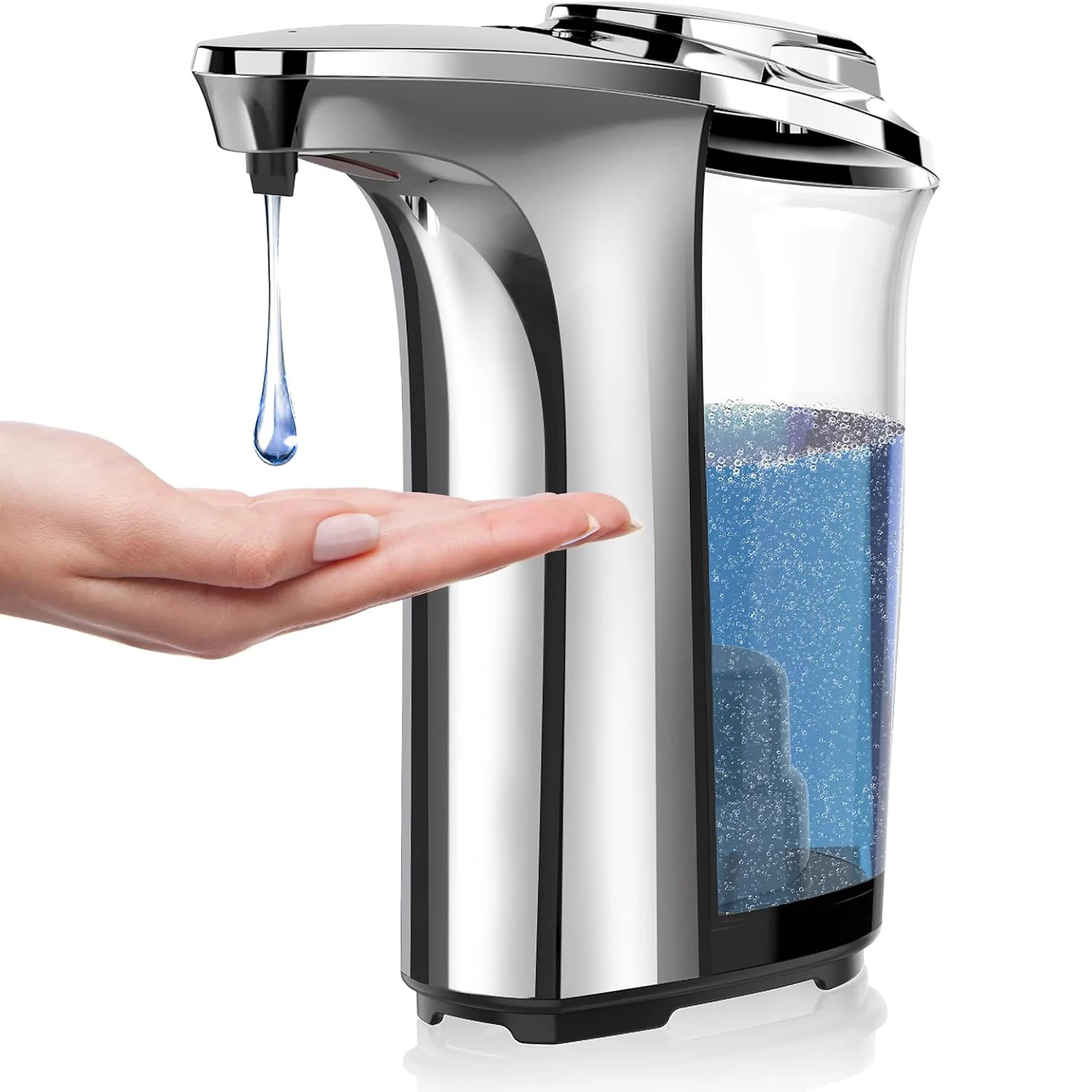 Automatic induction soap liquid dispenser 17oz/500ml with Upgraded Infrared Sensor