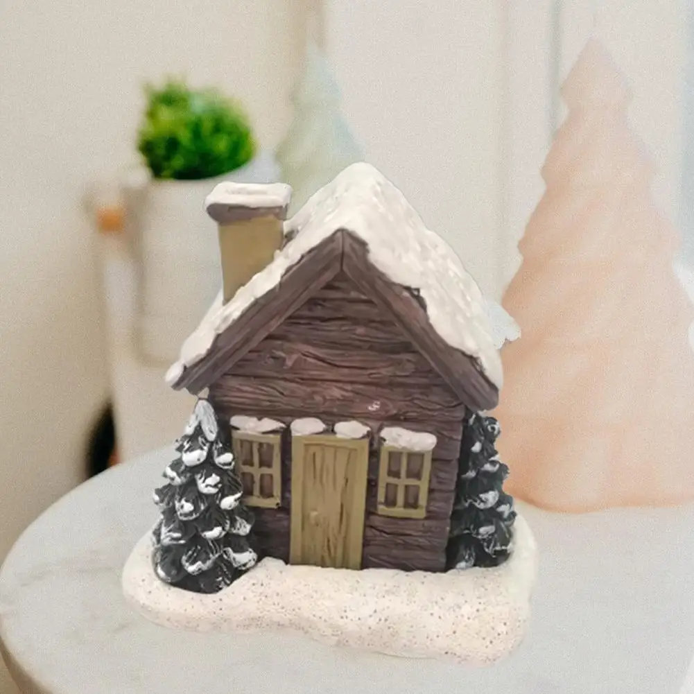 

Новая горелка для благовоний в деревянной кабине, коническая подставка для благовоний, горелка для рождественской городской хижины, Элегантные украшения для дома