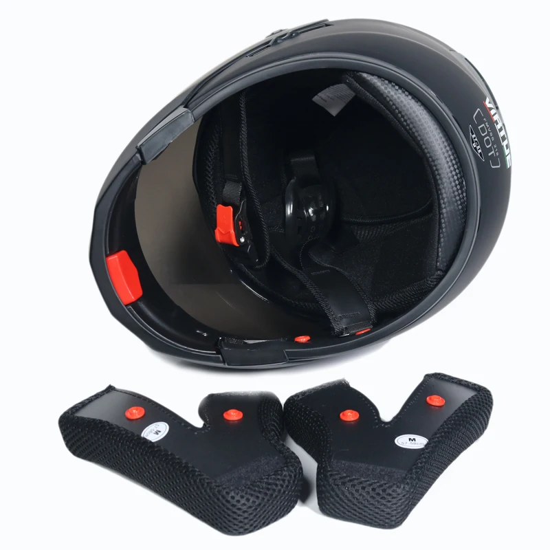 Casque de moto à double objectif, complet, pour la course de descente