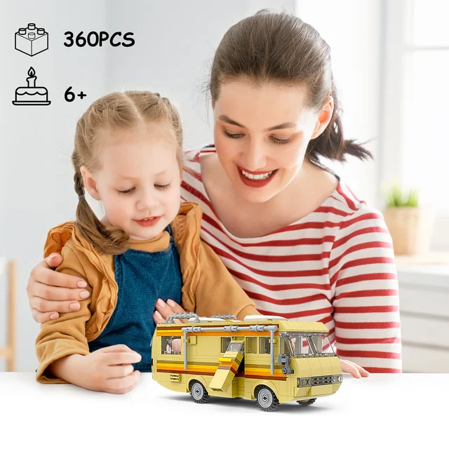 360PCS Camper for Break Bad Rv, Creative Camper Van Building Blocks Merchandise, DIY Technic Building Set Toy for Kids Adults - Image 3