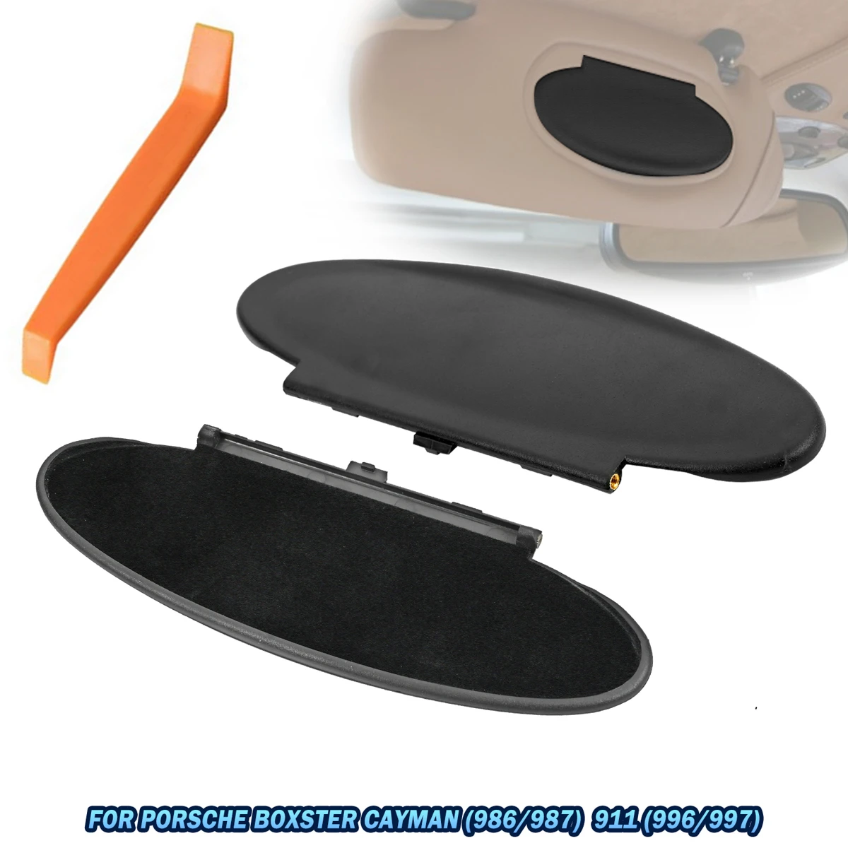 Sun Visor Car Vanity Mirror Cover Replacement Parts For Porsche 996 997