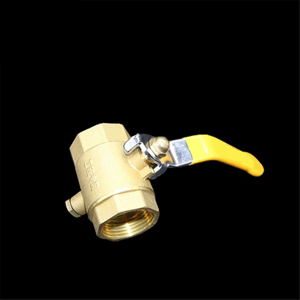 Thick Brass Temperature Measuring Ball Valve Temperature Measuring Valve 4 points 6 points Special Ball For Heating