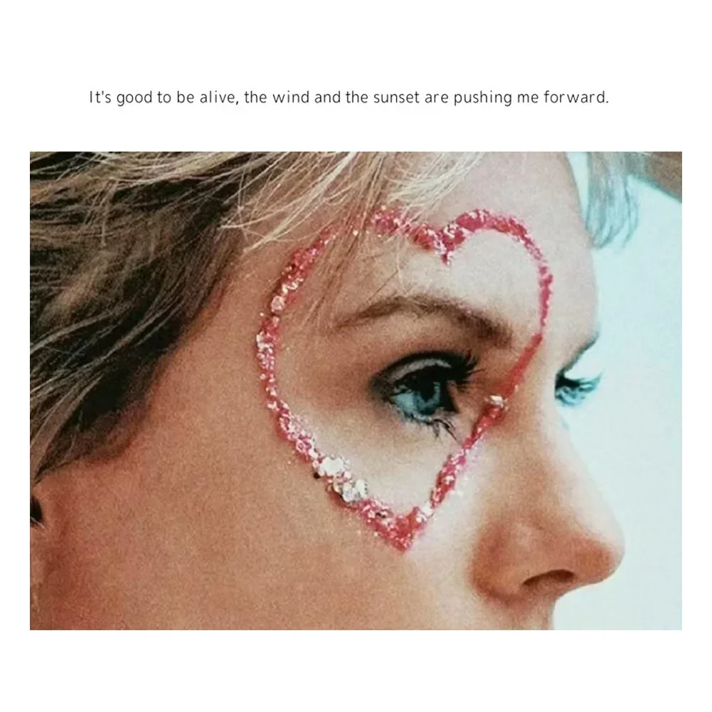 Eyeshadow Glitter Gel Cream Face Hair Body Nail Glitter Gel Heart Star Moon Loose Sequins Festival Makeup Decorations 5