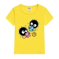 Soot studio ghibli Kids T-Shirt Kawaii T-Shirt Kids Summer Short Sleeve Tees Cartoon Animal Boys Girls Kawaii Tops Tshirt 5