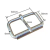 Stainless Steel Pin Buckle Bag Horse Saddle Accessories Woman Belt Roller Buckle 42mm 6