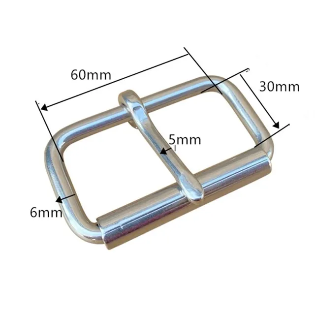 Stainless Steel Pin Buckle Bag Horse Saddle Accessories Woman Belt Roller Buckle 42mm 6
