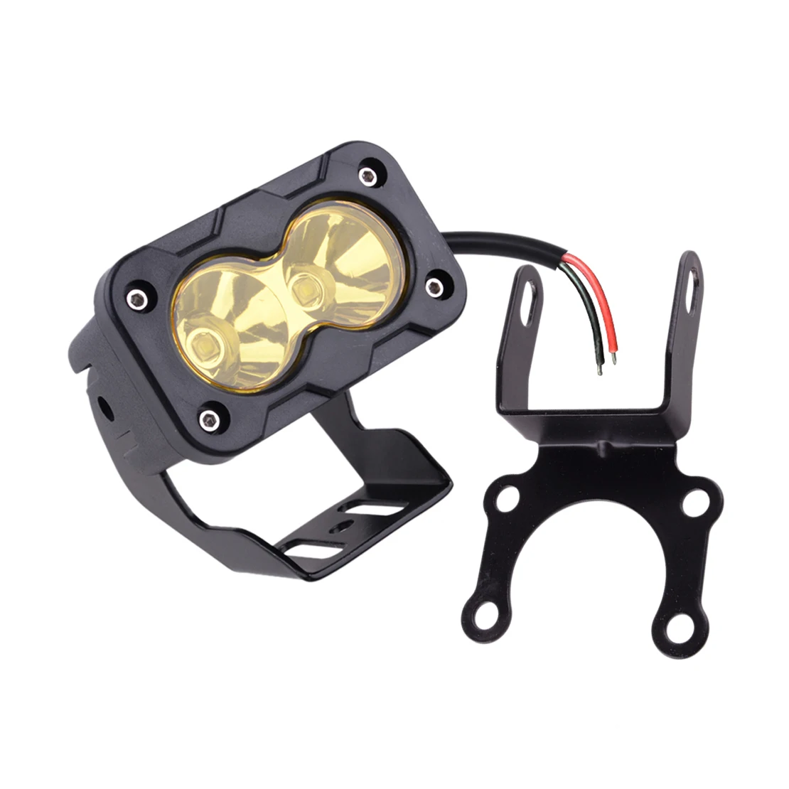 

Yellow LED Headlight Spot Light With Bracket Kits Fit for Talaria Off Road Sur-Ron Light Bee X Segway X260 X160 6000-6500K 20W