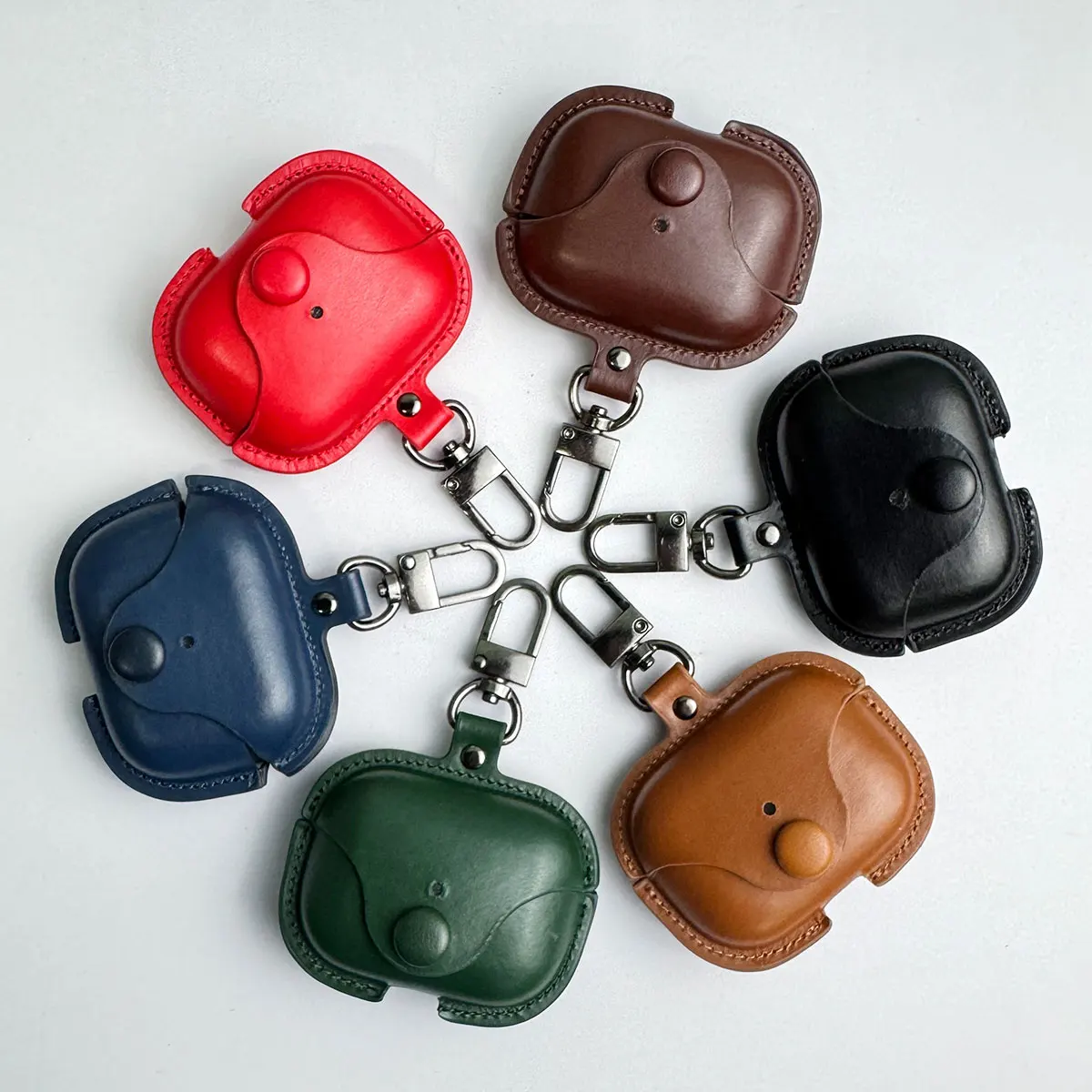 Elegant Vintage Style PU Leather AirPods Pro Case Cover