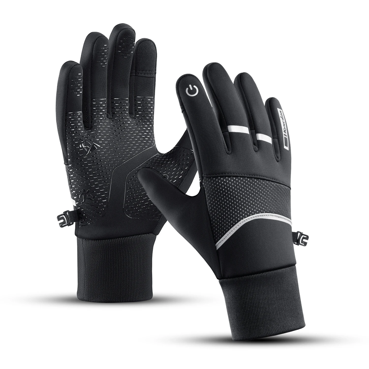 

Winter Sports Cycling Skiing Gloves Black Warm Waterproof Touchscreen Nonslip Running Snowboard Motorcycle Gloves Men Women